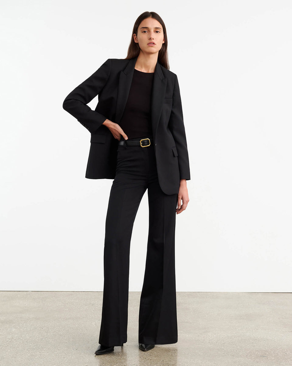 EMELIE LONG SLEEVE TEE IN BLACK