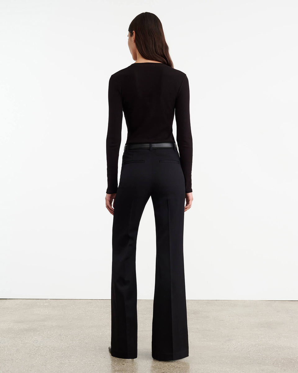 EMELIE LONG SLEEVE TEE IN BLACK