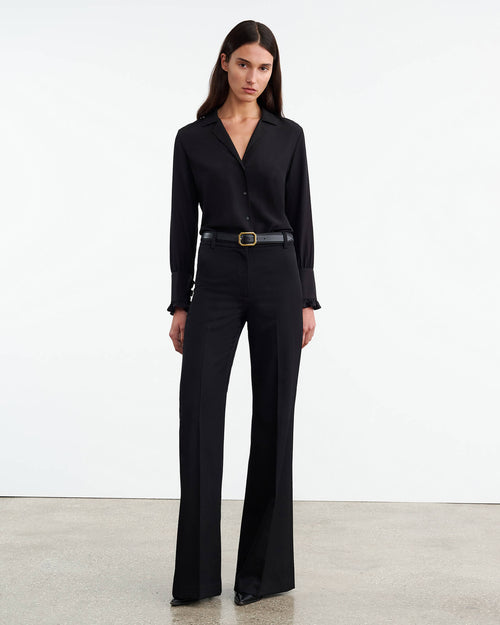 PAULINE SILK SHIRT IN BLACK