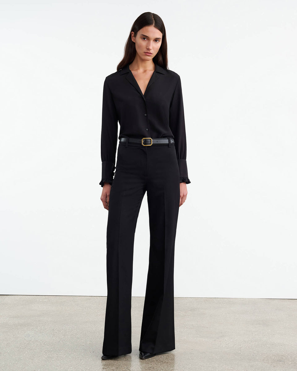 PAULINE SILK SHIRT IN BLACK