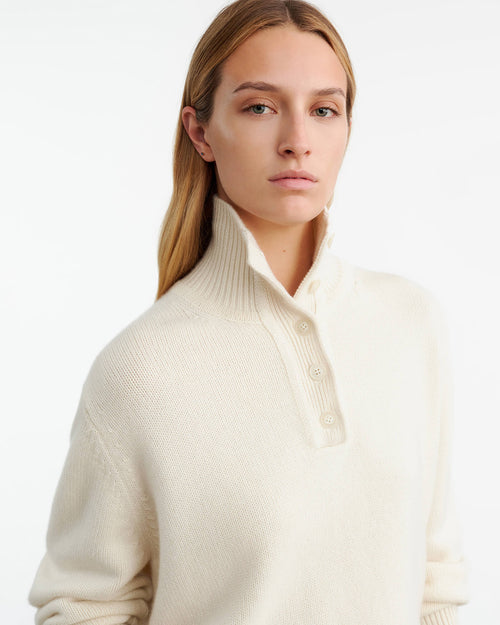 RENATA CASHMERE SWEATER IN IVORY