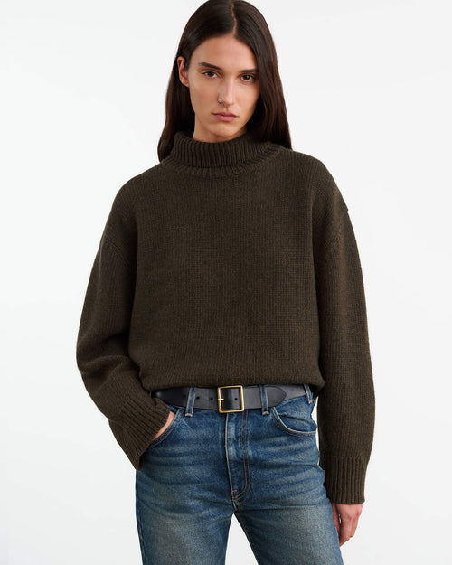 OMAIRA SWEATER IN DARK PINE