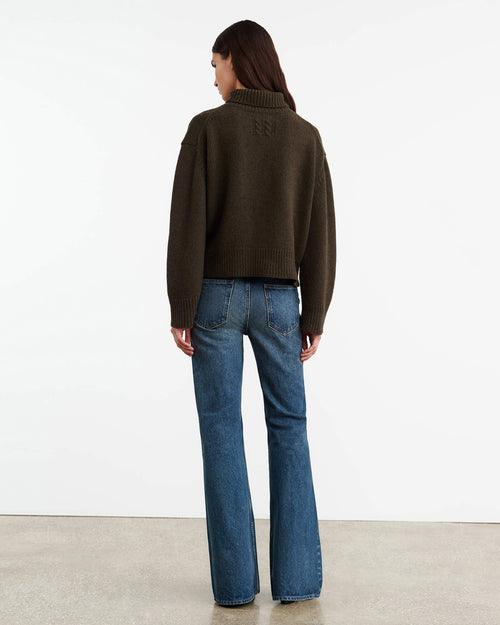 OMAIRA SWEATER IN DARK PINE