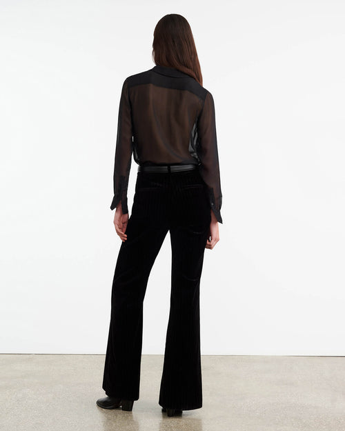 GAIA SILK SHIRT IN BLACK