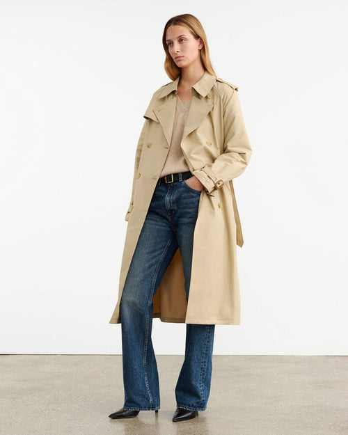 SHAGAN CASHMERE SWEATER IN PARCHMENT