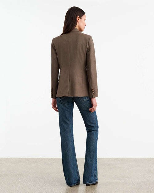NELSON JACKET IN TAUPE GREY