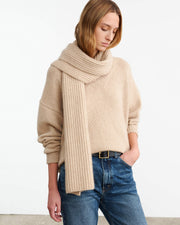 DIMA CASHMERE SCARF IN PARCHMENT