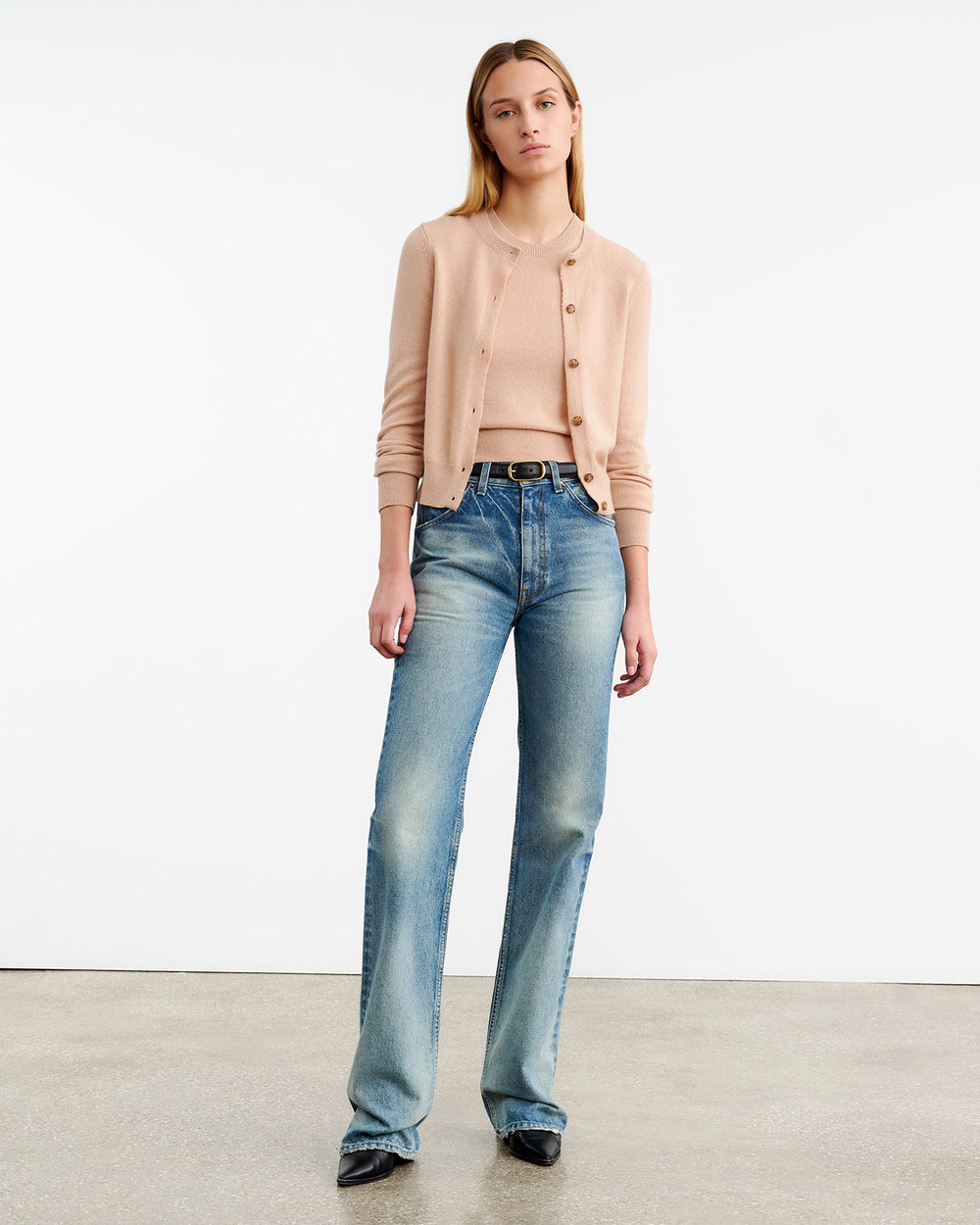 MAY CASHMERE TANK IN BLUSH