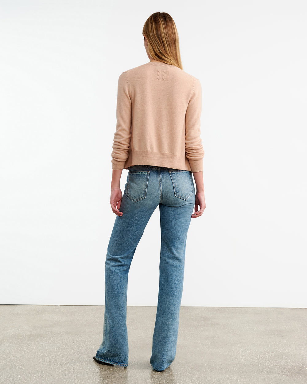 MARCH CASHMERE CARDIGAN IN BLUSH