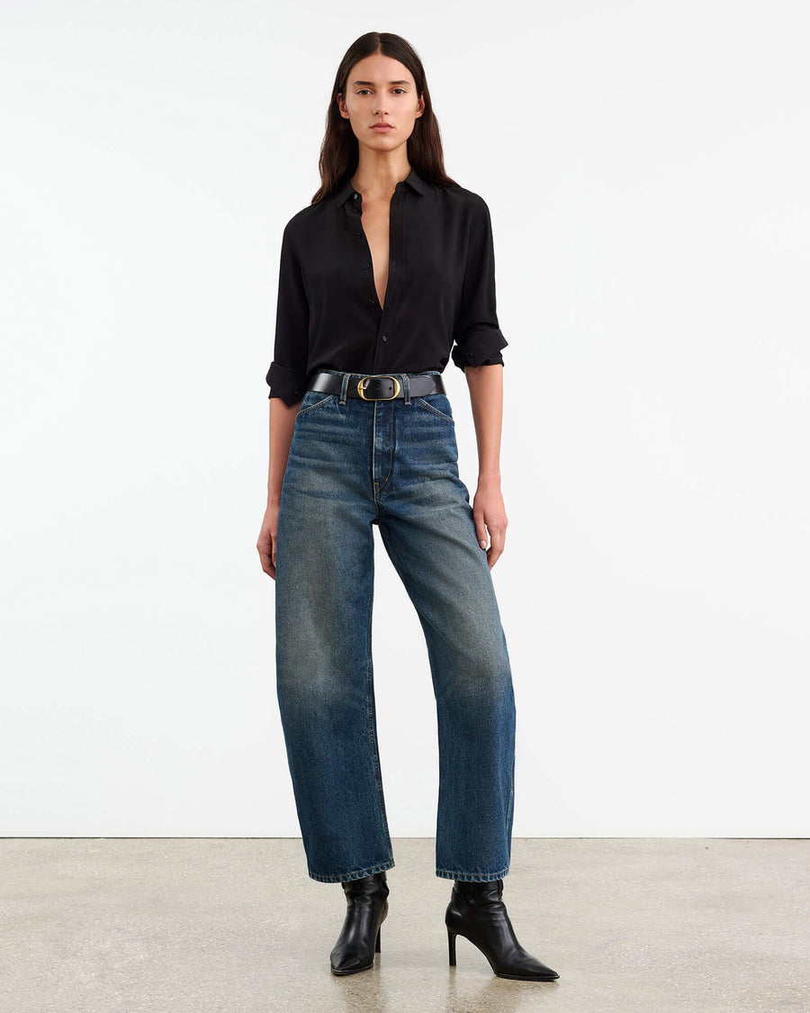 Nili lotan denim jumpsuit deals