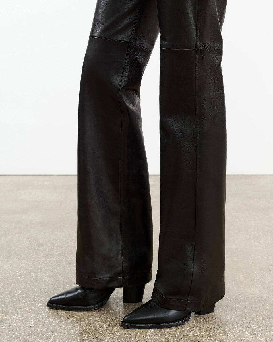 JOAN LEATHER PANT IN BLACK