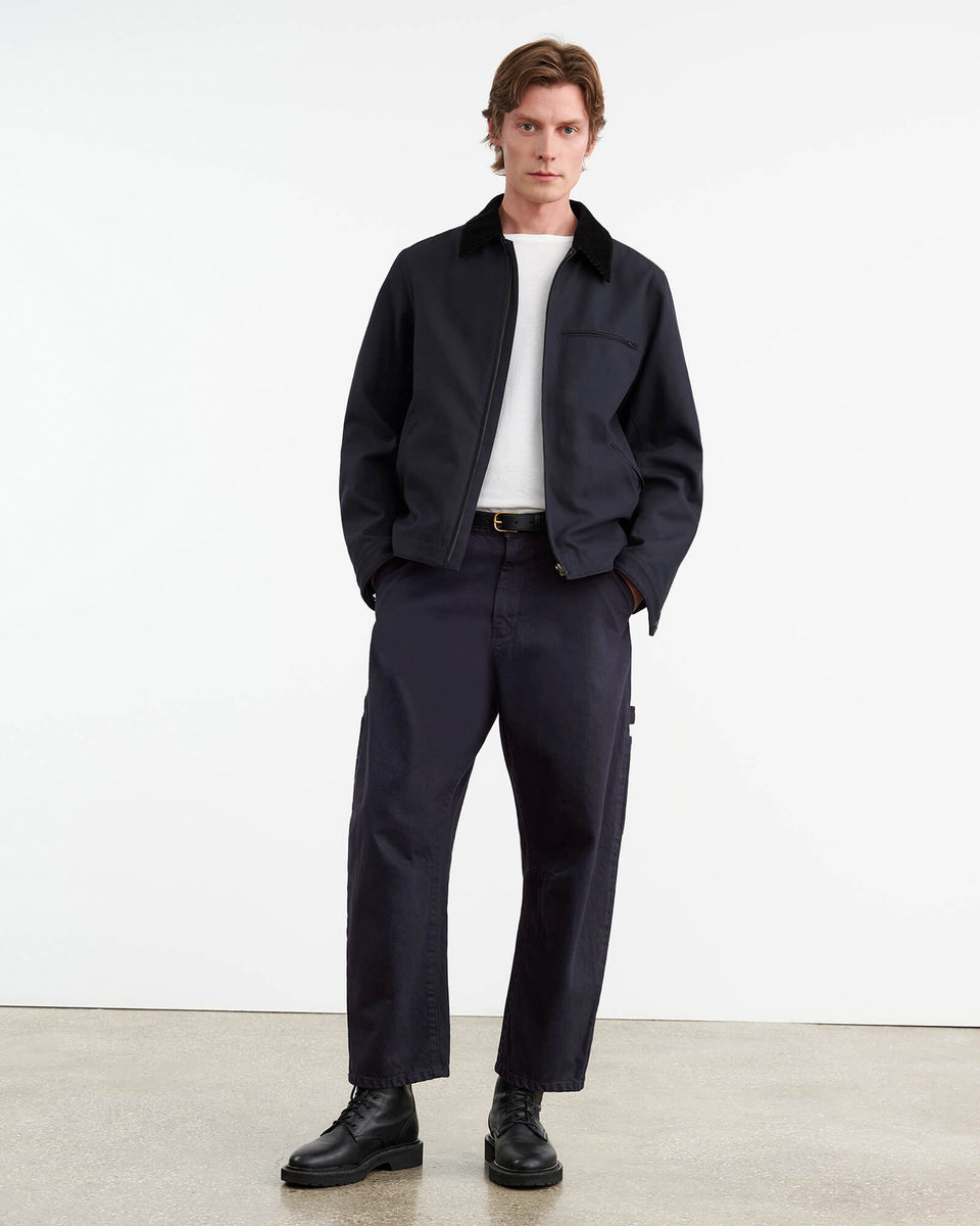 EMIR COTTON PANT IN MIDNIGHT