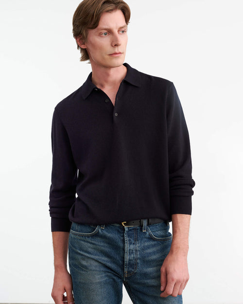 JOVAN CASHMERE POLO IN BLACK