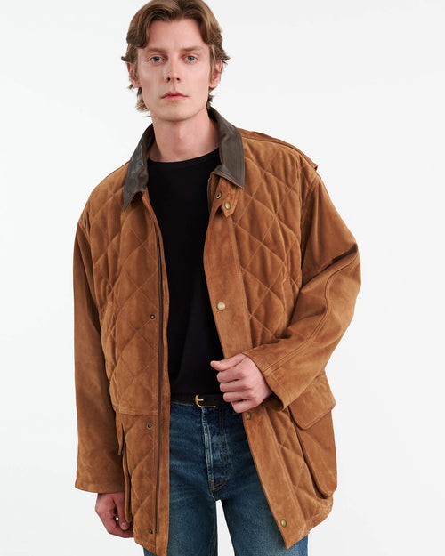 SLANE LEATHER PARKA IN MARTORA