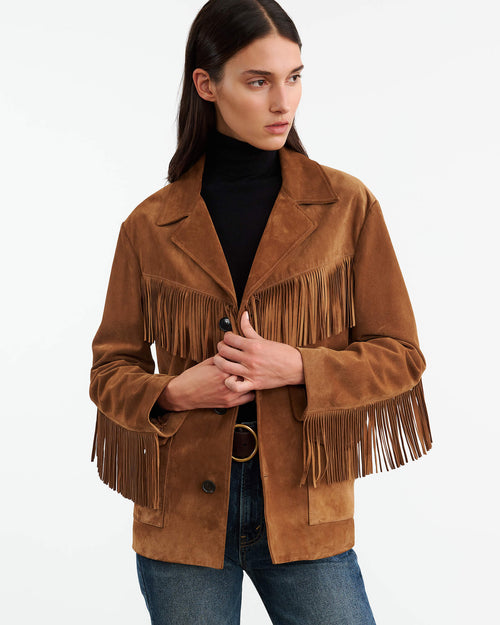 MAELLE SUEDE JACKET IN MARTORA