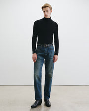 COLE CASHMERE TURTLENECK SWEATER IN BLACK