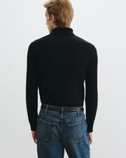 COLE CASHMERE TURTLENECK SWEATER IN BLACK