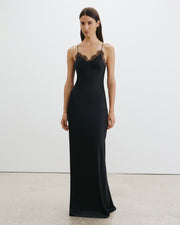 SYLAS SILK DRESS IN BLACK
