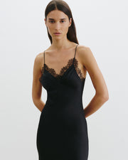 SYLAS SILK DRESS IN BLACK