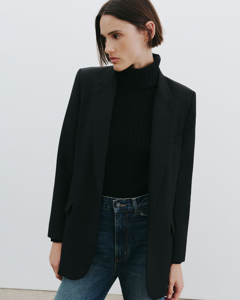 DESSIE CASHMERE SWEATER IN BLACK
