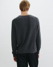 VINEDA CASHMERE SWEATER IN CHARCOAL