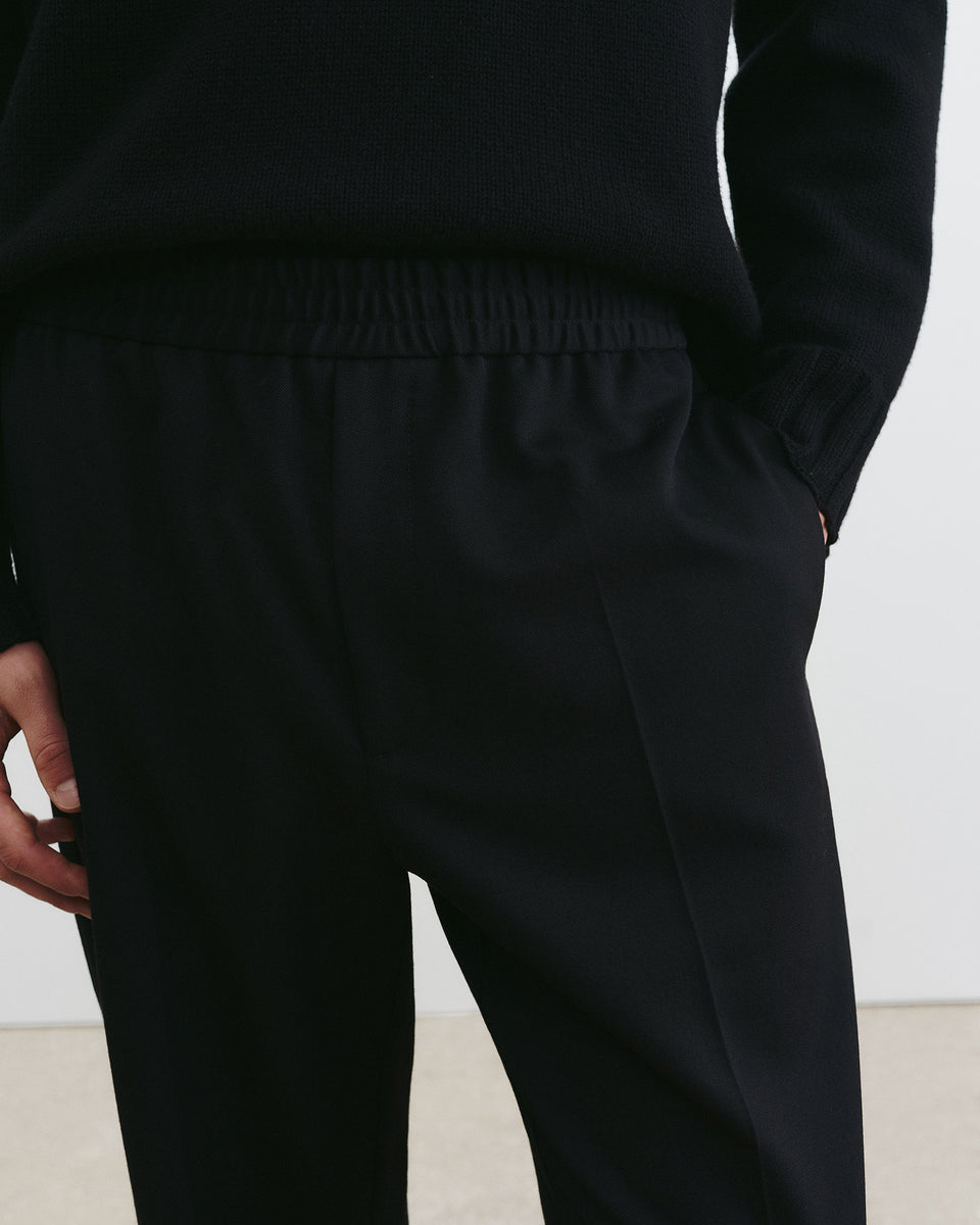 LAWRENCE WOOL PANT IN BLACK