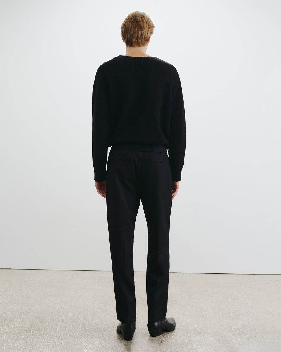 LAWRENCE WOOL PANT IN BLACK