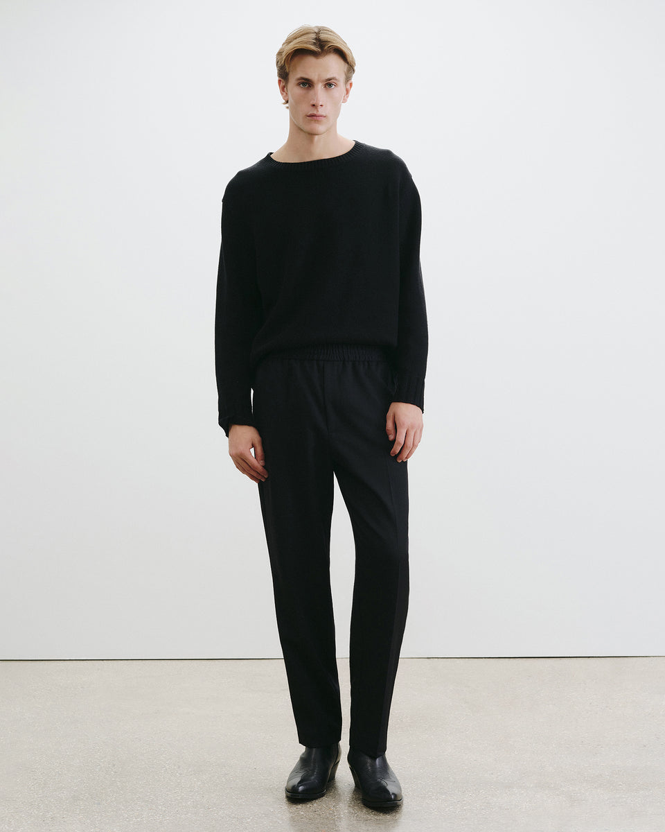 LAWRENCE WOOL PANT IN BLACK