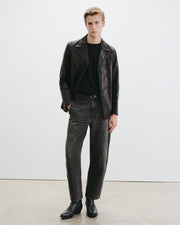 COSIMO LEATHER JACKET IN BLACK