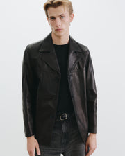 COSIMO LEATHER JACKET IN BLACK