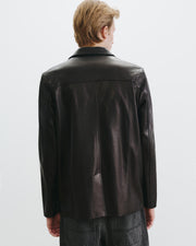 COSIMO LEATHER JACKET IN BLACK
