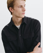 EVANDER SHIRT IN CHARCOAL