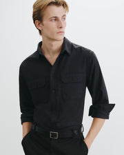 EVANDER SHIRT IN CHARCOAL