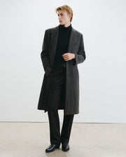 EROS COAT IN CHARCOAL MELANGE