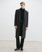 EROS COAT IN CHARCOAL MELANGE