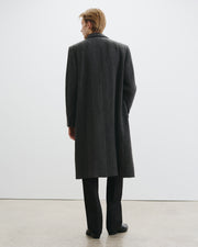 EROS COAT IN CHARCOAL MELANGE