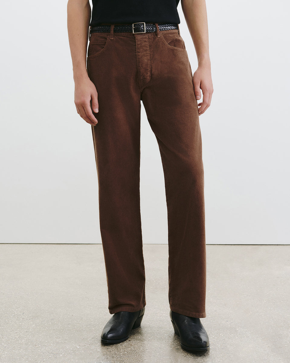 BILLIE CORDUROY PANT IN BRUNETTE