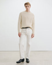 DEMITRY WOOL SWEATER IN IVORY