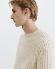 DEMITRY WOOL SWEATER IN IVORY