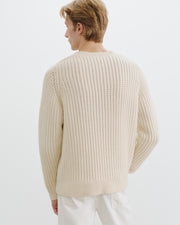 DEMITRY WOOL SWEATER IN IVORY