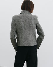 JAMISON JACKET IN BLACK DONEGAL