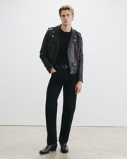 COMET LEATHER JACKET IN BLACK