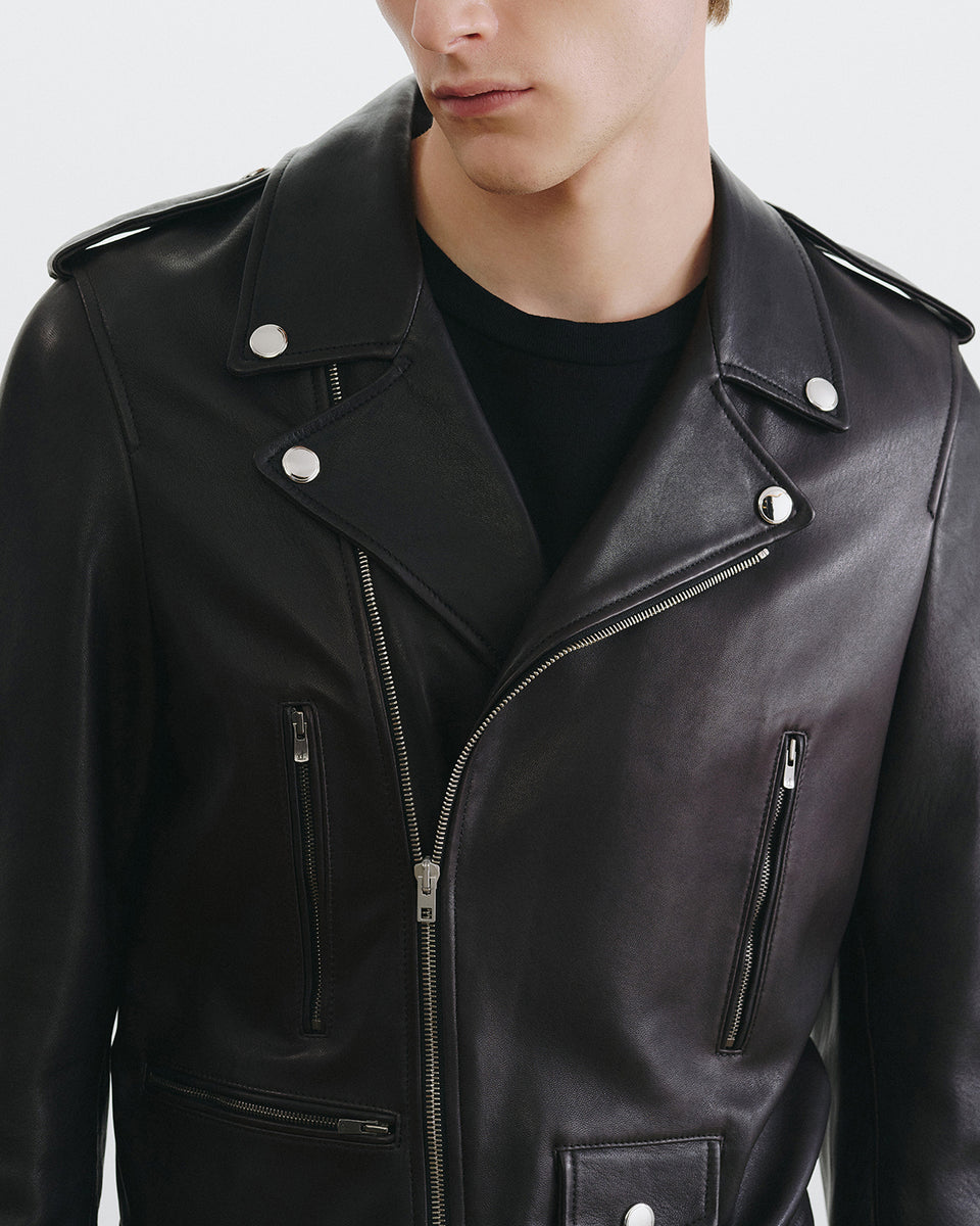 COMET LEATHER JACKET IN BLACK