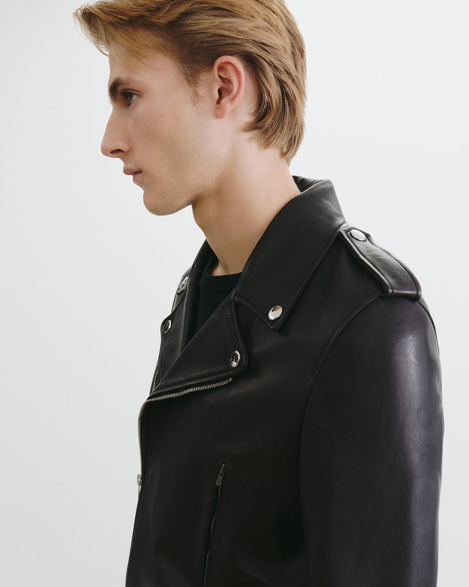 COMET LEATHER JACKET IN BLACK