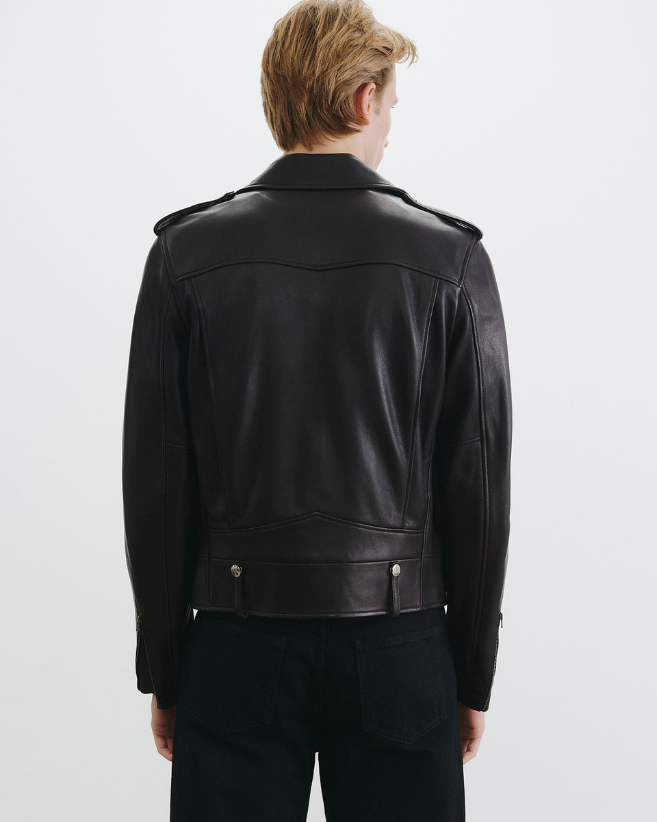 COMET LEATHER JACKET IN BLACK