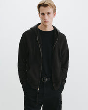 BRIAN HOODIE IN WASHED BLACK