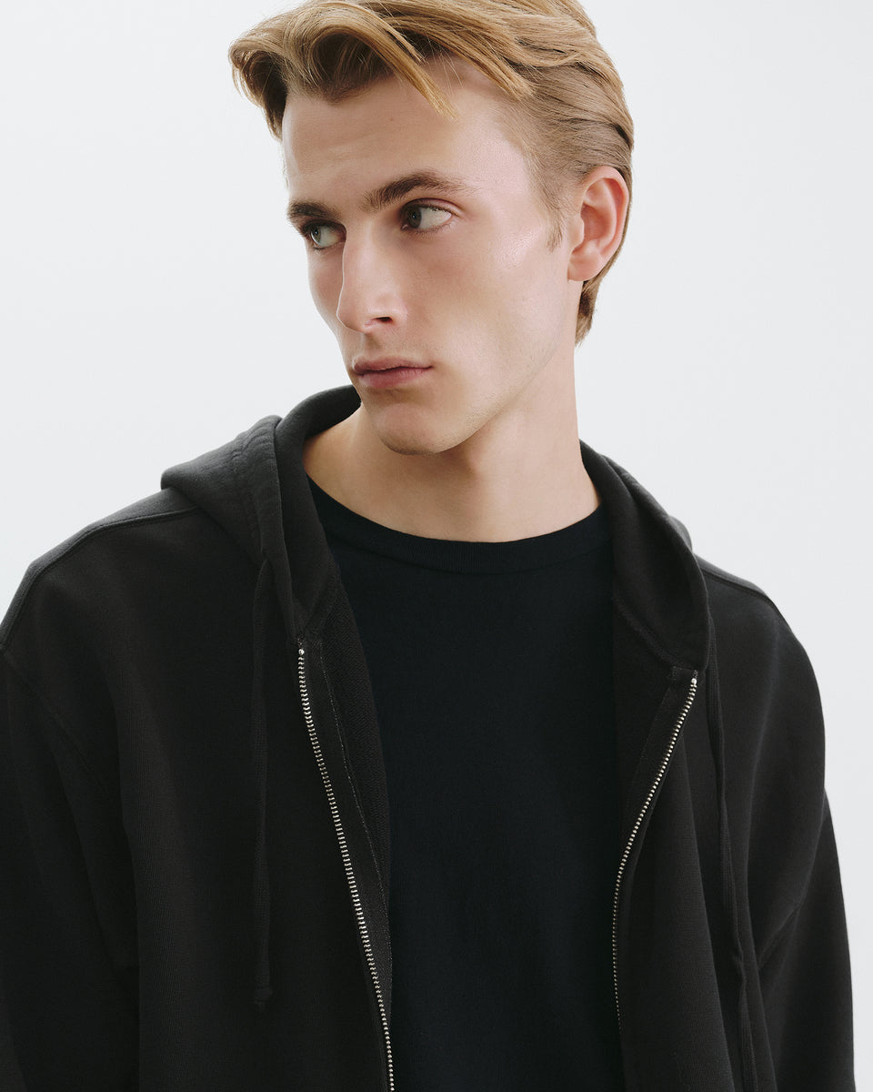 BRIAN HOODIE IN WASHED BLACK