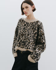 ZAMIRA SWEATER IN JUTE LEOPARD