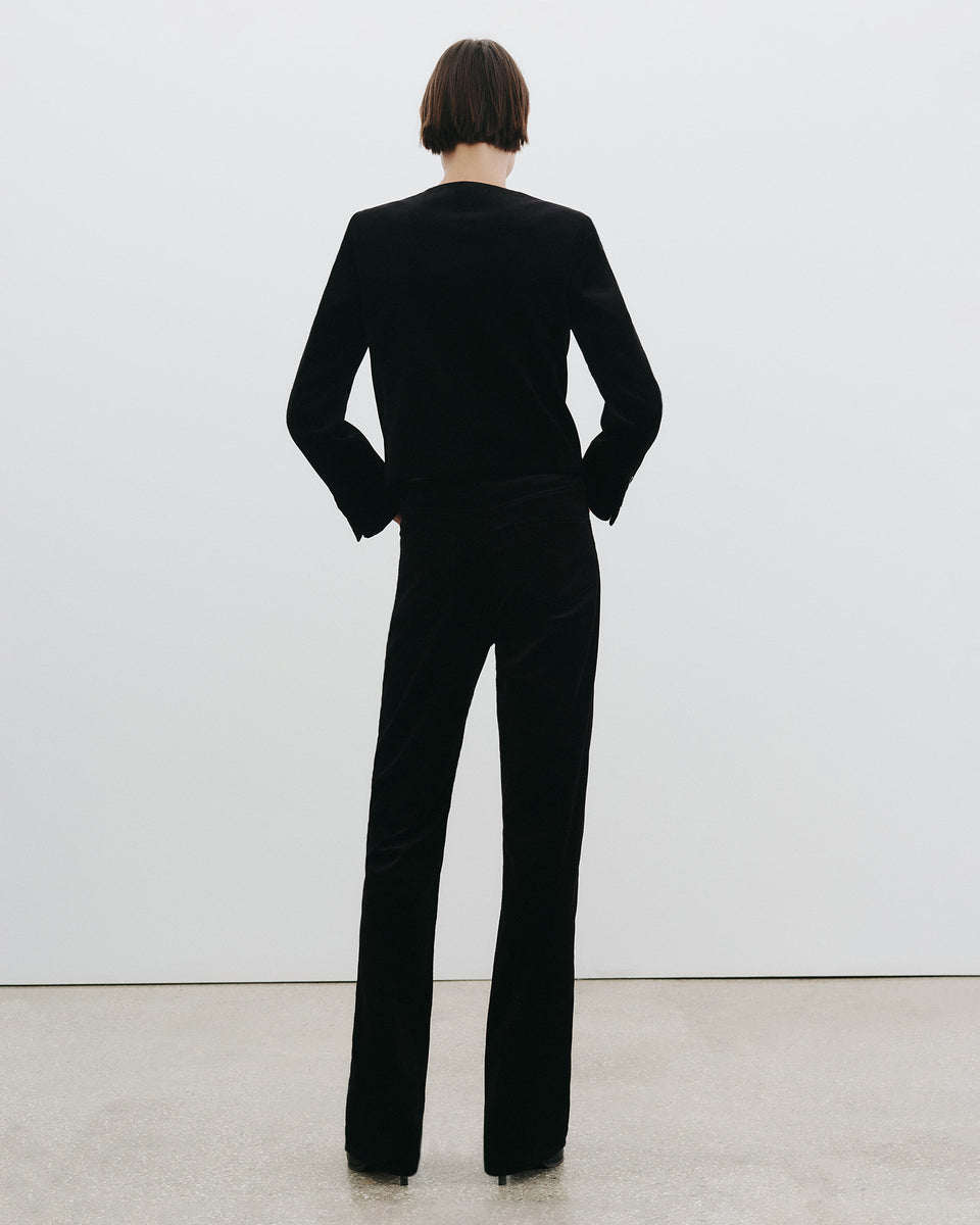 JOAN VELVET PANT IN BLACK