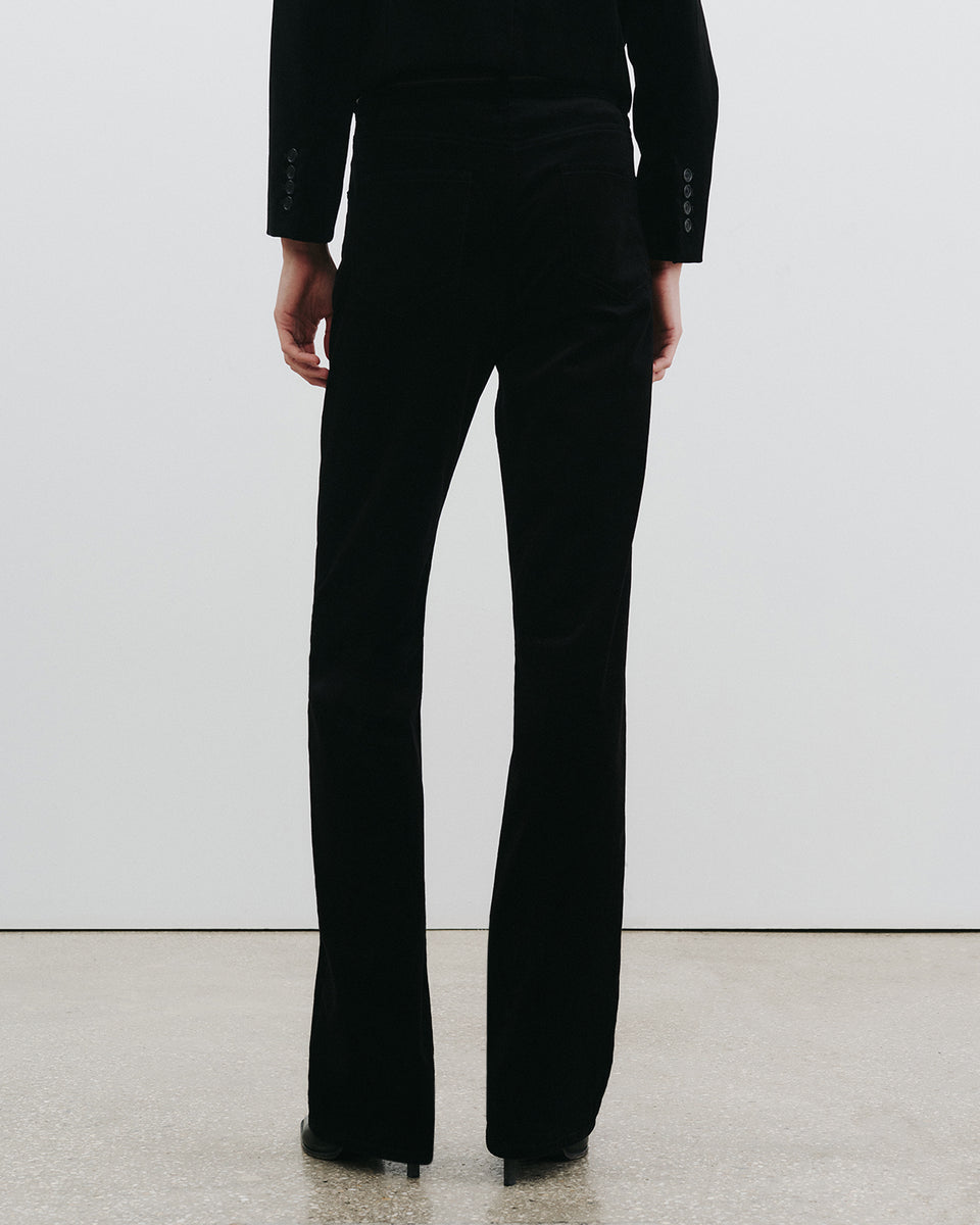 JOAN VELVET PANT IN BLACK